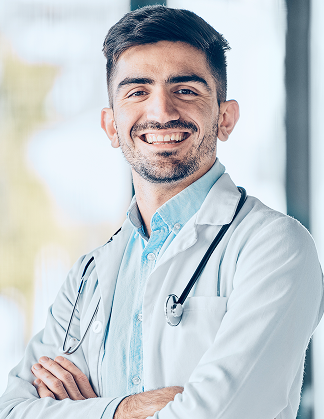happy-man-doctor-professional-with-arms-crossed-healthcare-advice-career-ambition-hospital-portrait-male-person-surgeon-medical-expert-smile-healthy-wellness-clinic 1